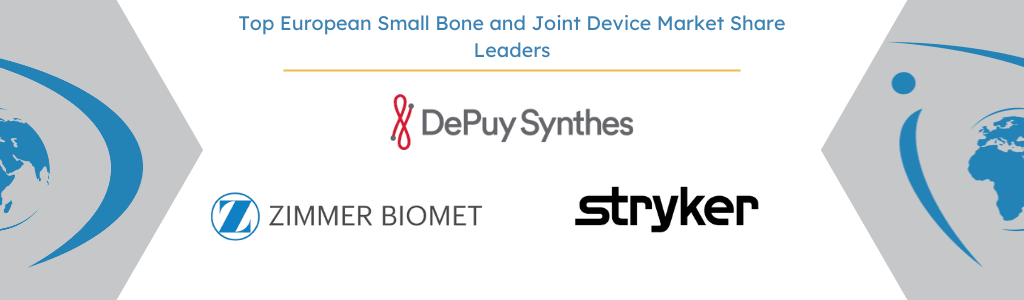 european small bone and joint devices market share leaders