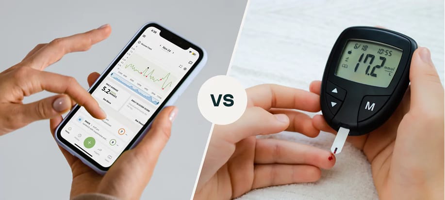 continuous glucose monitoring (CGM) and flash glucose monitoring (FGM)